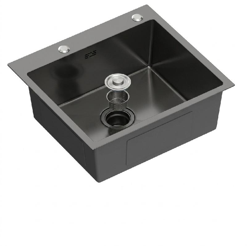 Évier sous plan en acier inoxydable AISI 304, 195 x 540 x 490 mm | Gasfrit - gris APK_GFYL13_0