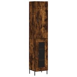 Helloshop26 - Buffet bahut commode armoire meuble de rangement organisateur cuisine salle de séjour salon haut 34,5 x 34 x 180 cm 02_0033331 - 300021_0