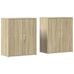 Helloshop26 - Buffet bahut commode armoire meuble de rangement organisateur cuisine salle de séjour salons lot de 2 sonoma 60 x 31 x 02_0036814 - 300_0
