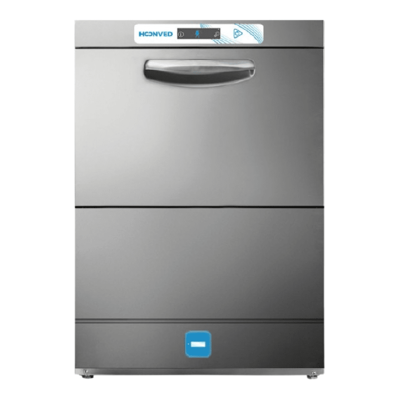 Lave-verres double parois 50x50cm - Osmoseur, doseur de rinçage et de lavage, pompe de vidange et surpresseur de rinçage Hoonved TL60BT_0