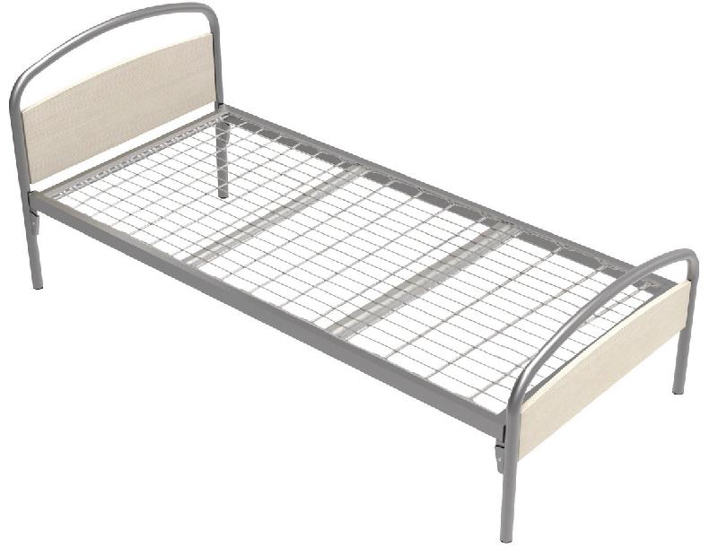 LIT THÉLIA TÊTE/PIED PANNEAU SOMMIER TREILLIS 80X200 ALU/PIN CRÈME - MANUTAN COLLECTIVITÉS