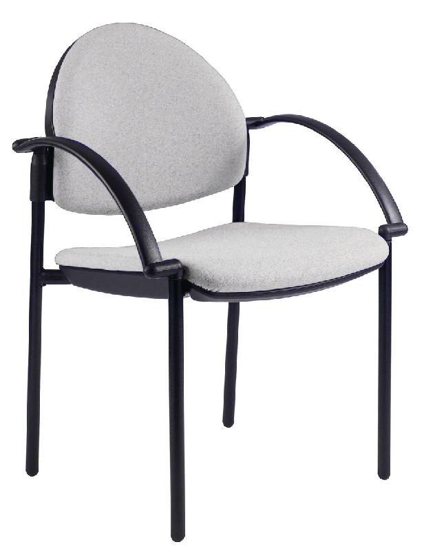 LOT 2 FAUTEUILS LOUISE DOSSIER ROND COLORIS GRIS - MANUTAN COLLECTIVITÉS