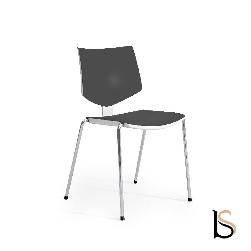 Lot de 2 chaises polyvalentes Loola - Mobel Linea. - Anthracite_0