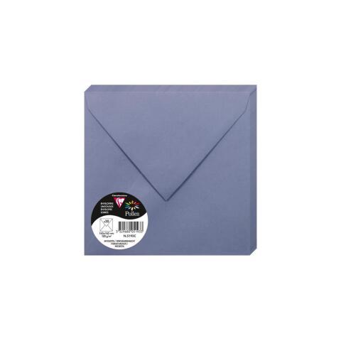 LOT DE 2 - PAQUET DE 20 ENVELOPPES POLLEN 165X165MM 120G/M2 - MYOSOTIS