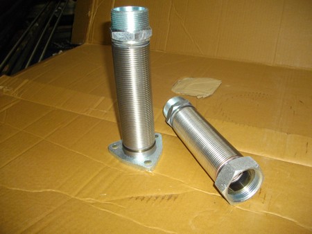 Manchette extensible en inox avec raccord adaptable - Flexible métallique_0