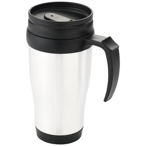 Mug isotherme Daytona 440ml - double paroi avec couvercle à visser et fermeture coulissante_0