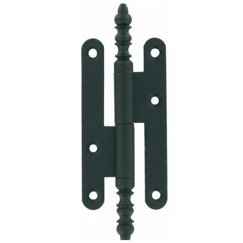 PAUMELLE À VASE RUSTIQUE - PORTE BOIS - FER POLI - 110X55MM - GAUCHE QUESDEVILLE