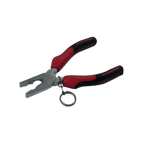 PINCE UNIVERSELLE BI-MATIÈRE -RESSORT CHROMÉE ET POLIE AVEC CLIP INOX SAM OUTILLAGE