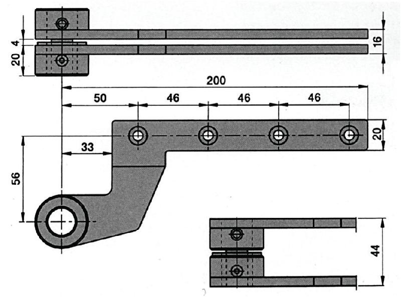 PIVOT DU HAUT 7411 K/46 COMPLET EN ACIER ZINGUÉ POUR PORTE À RECOUVREMENT SIMPLE ACTION - DORMA - 45300017