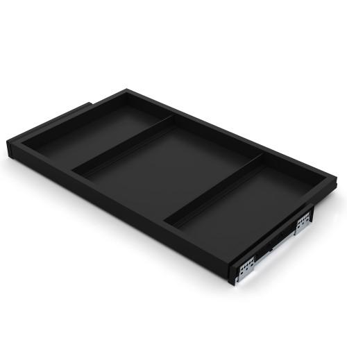 PLATEAU DE RANGEMENT DE CADRE COULISSANT - 787 - NOIR - PAR 2 - HACK EMUCA