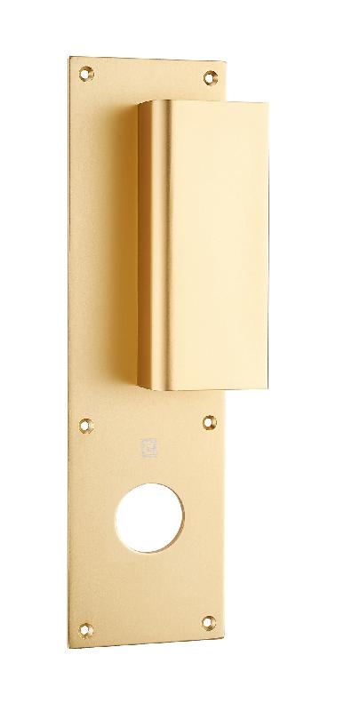 POIGNÉE PALIÈRE ALUMINIUM TYPE BASTILLE 70X250MM CHAMPAGNE TROU DE 32 - HERACLES - I-231102TR32