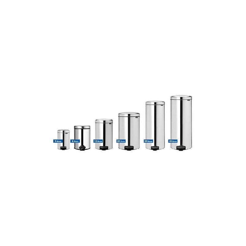 POUBELLE A PEDALE BRABANTIA - 45L- INOX