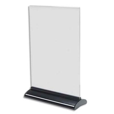 PRESENTOIR DE TABLE TRANSPARENT DEFLECTO - A4 VERTICAL - DIMENSIONS : L21,9 X H33,1 X P7,8 CM