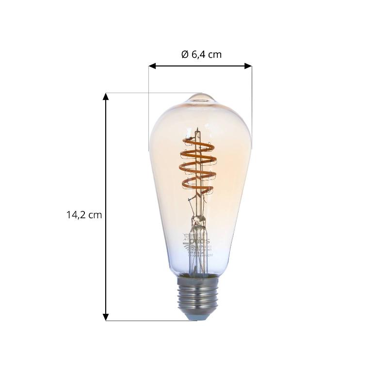 LUUMR SMART AMPOULE LED E27 ST64 AMBRE 4,9W TUYA WLAN