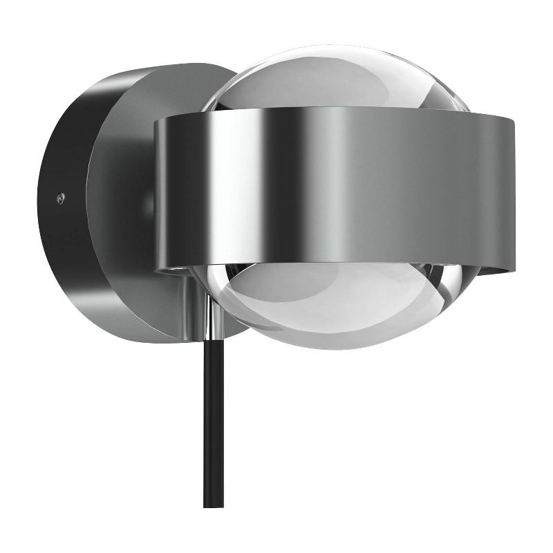 TOP LIGHT PUK MINI WALL+, G9, LENTILLES TRANSPARENTES, CHROMÉ MAT