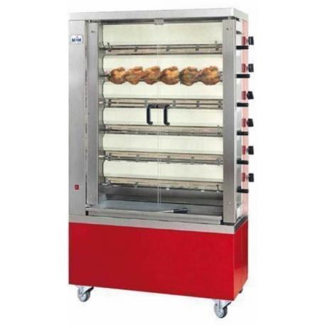 Rôtissoire à gaz 6 broches-36 poulets-MCM - avec_0
