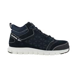 Reebok - Chaussures de sécurité montantes bleue marine en daim résistant à l'eau embout aluminium S3 SRC Bleu marine Taille 47 - 47 bleu matière_0