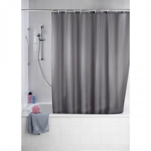 RIDEAU DE DOUCHE ANTI-MOISISSURE COULEUR UNIE - 180 X 200 CM - GRIS WENKO