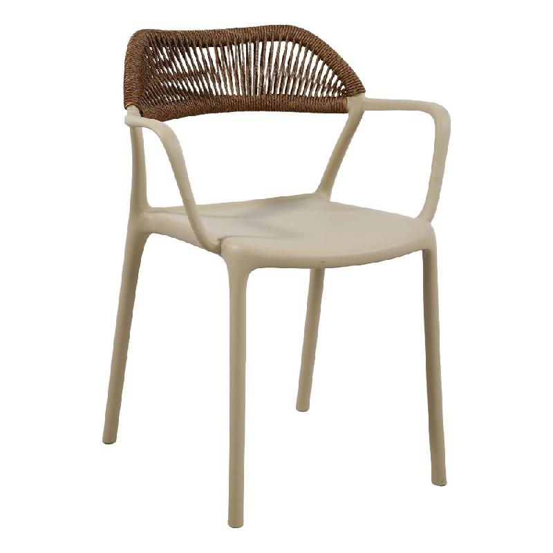 Stamp Reverdy Lot de 4 Fauteuils PADOU beige corde Naturelle - beige multi-matériau 3661365006136_0