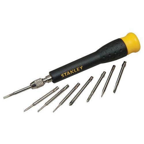 STANLEY 1 JEU DE 16 MICRO TOURNEVIS MULTILAMES FENTE, PH, HEX ET TORX - STANLEY