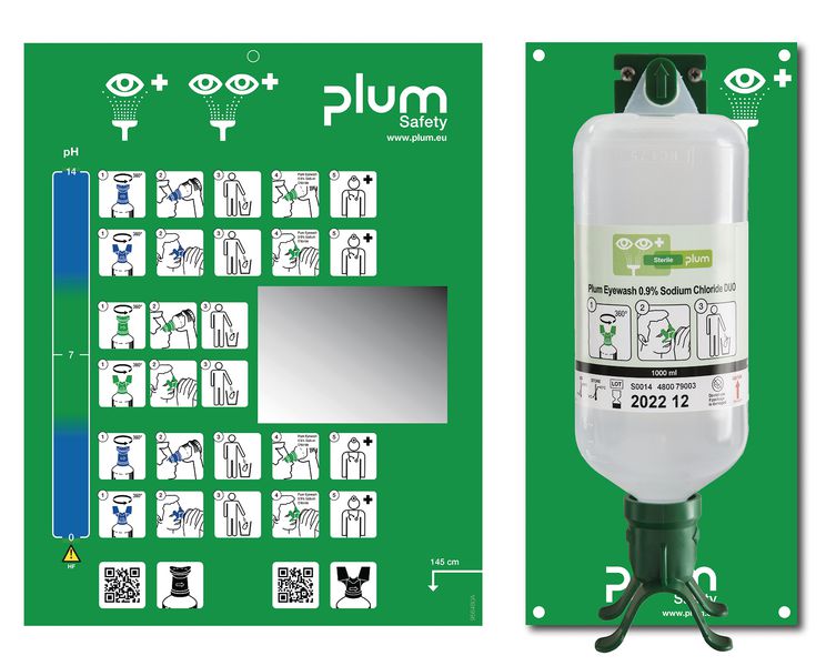 STATION LAVAGE OCULAIRE PLUM DUO 1000 ML NACL