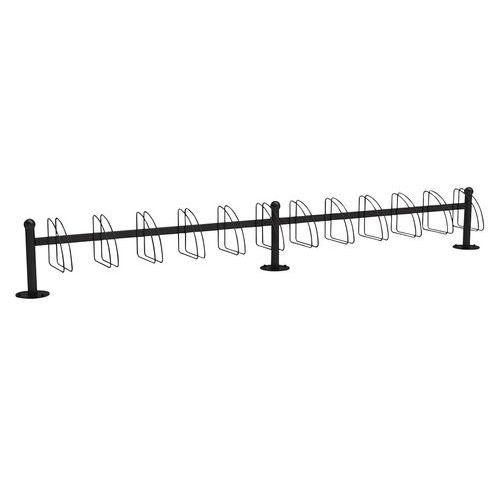 SUPPORT VÉLOS DÉCO 12P PEINT NOIR PROFOND - ABRI PLUS