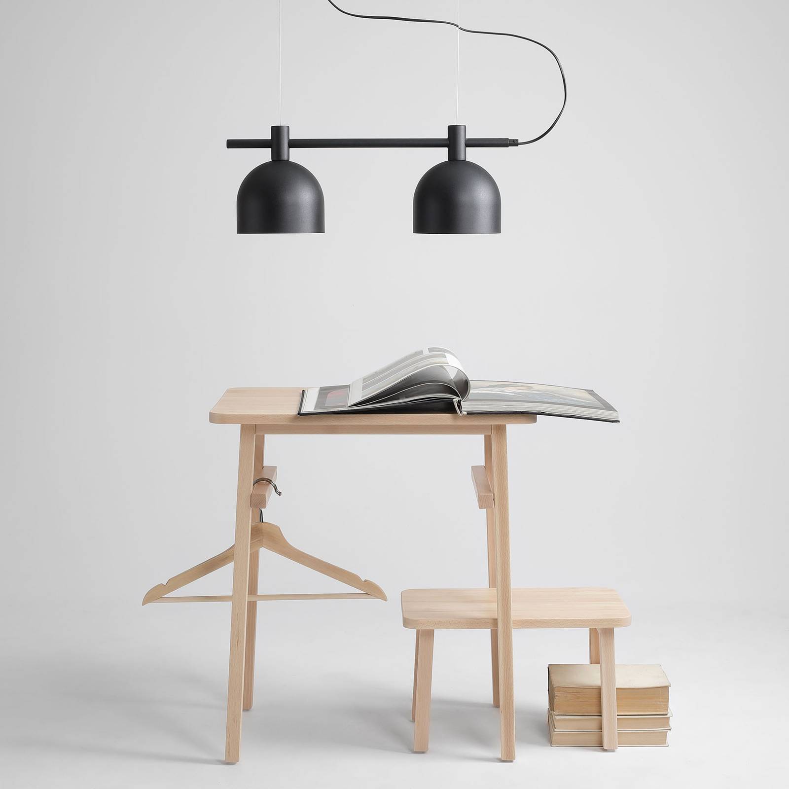 ALDEX SUSPENSION 976, À 2 LAMPES, NOIRE