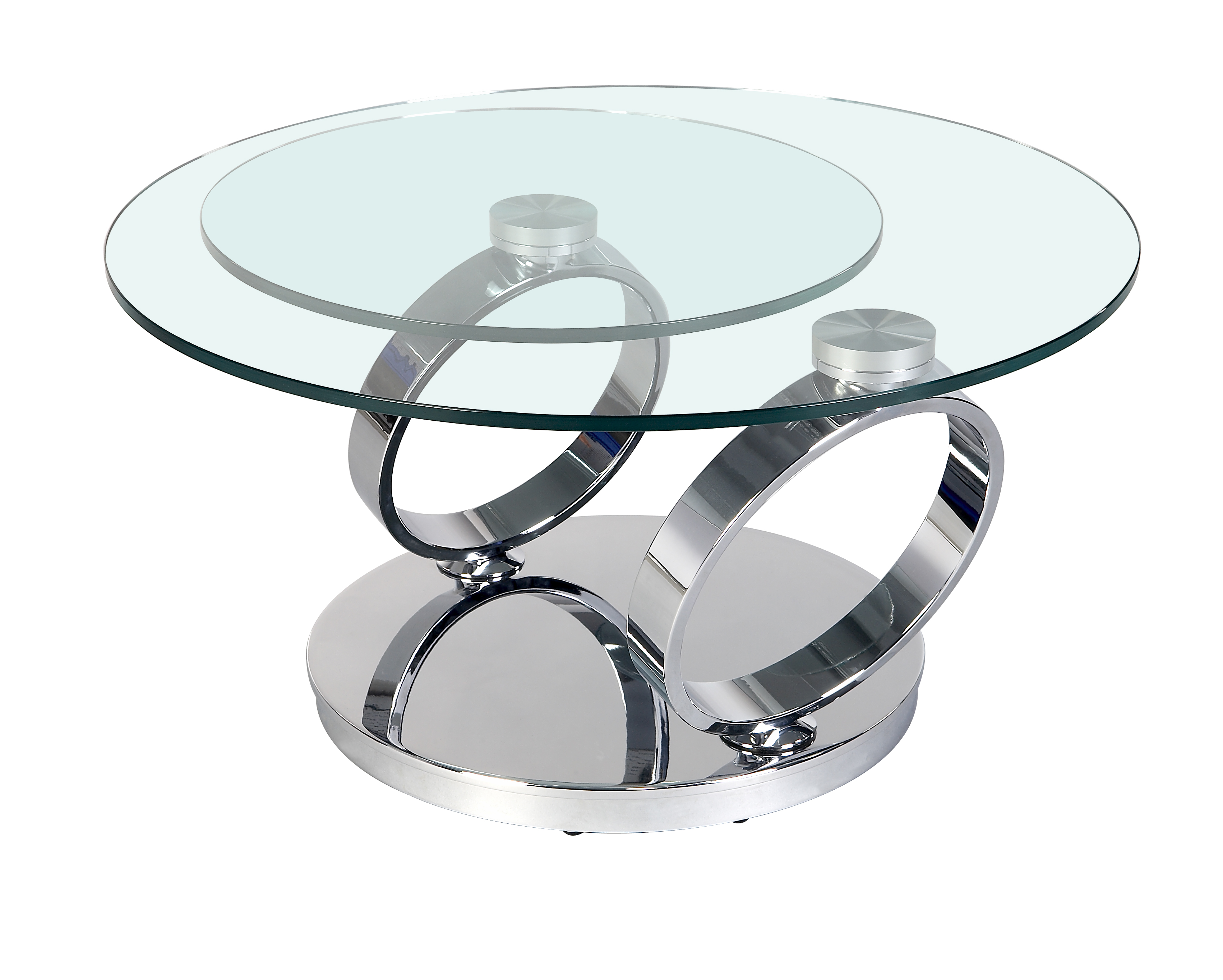 Table basse Olympe - 8157 - double plateaux pivotants - dimensions 135/80 x 80 x 42 cm_0