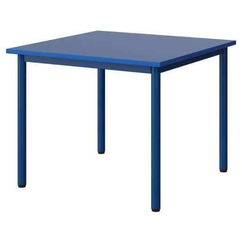 TABLE MALIBU 80X80CM T4 4P STRA ABS BLEU U525/BLEU 5005
