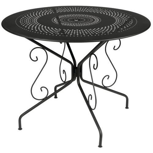 TABLE RONDE MONTMARTRE Ø 96 CM RÉGLISSE - FERMOB