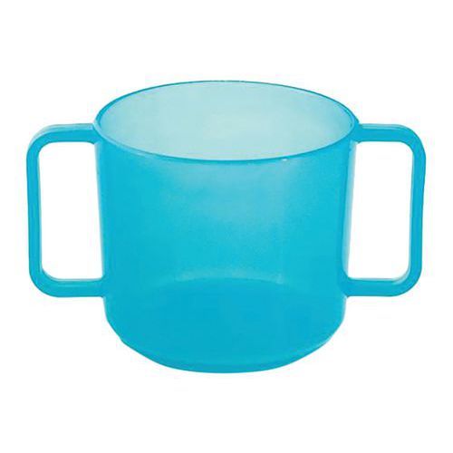 TASSES À ANSES 20 CL - POLYP. - BLEU TRANSLUCIDE - PLASTOREX
