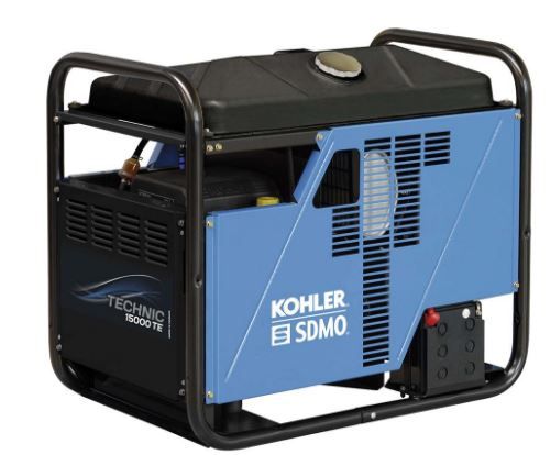 Groupe électrogène Technic 15000TA AVR C5 - Kohler - Triphasé - Puissance max 11,50 kW / 14,40 kVA - 400V_0
