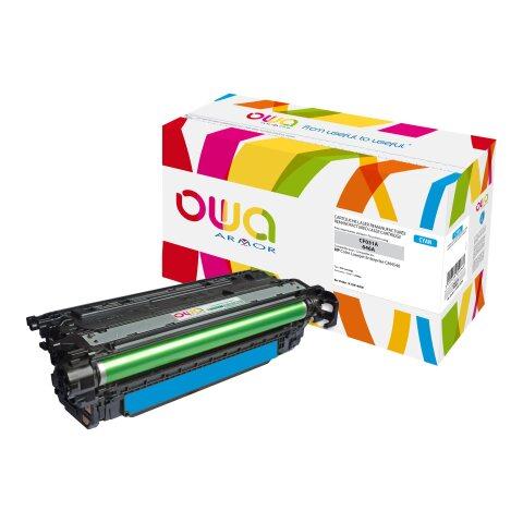 TONER REMANUFACTURÉ OWA - STANDARD - CYAN - POUR HP CF031A - TONER COMPATIBLE