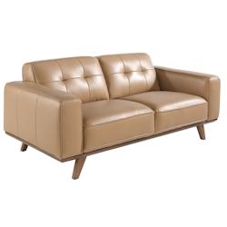 AC ANGEL CERDA Angel Cerdá Canapé 2 places Chester en cuir sable 6119C 181 x 95 x 78 - marron fourrure 8435631020875_0