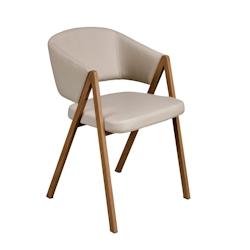 AC ANGEL CERDA Angel Cerdá Chaise en vison similicuir 4163C 49 x 55 x 77 - marron fourrure 8435631034117_0