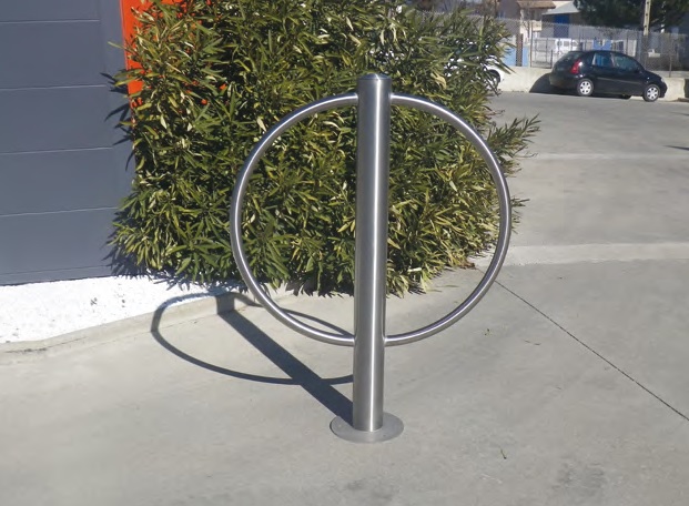 Arceau Norea - Mobilier inox pour ville harmonieuse - Hauteur 1200mm - Fixation par scellement ou platine_0