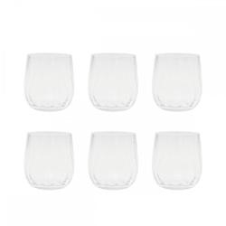 Aulica Verres à eau vagues - lot de 6 - transparent 228201_0