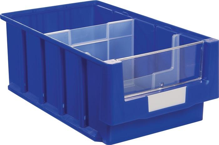 Boîte de rangement pour étagère VKB - L400xL230xH150mm - Bleue - Polypropylène - LA-KA-PE_0