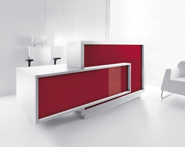 Bureau d'accueil original modèle Foro - MDD - Bordeaux, Blanc, A gauche_1
