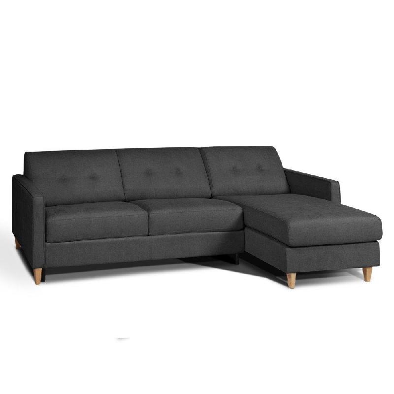 CANAPÉ D'ANGLE NORWAY MATELAS 16 CM SYSTÈME EXPRESS SOMMIER LATTES RENATONISI TWEED GRIS GRAPHITE_0