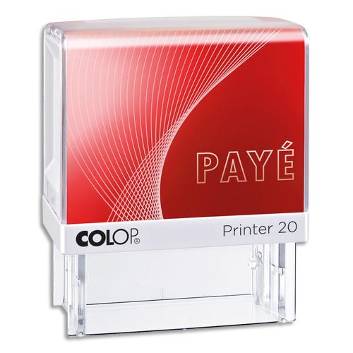 Colop timbre formule paye - printer 20 l à encrage automatique rouge. Dim.Empreinte 14x38mm_0