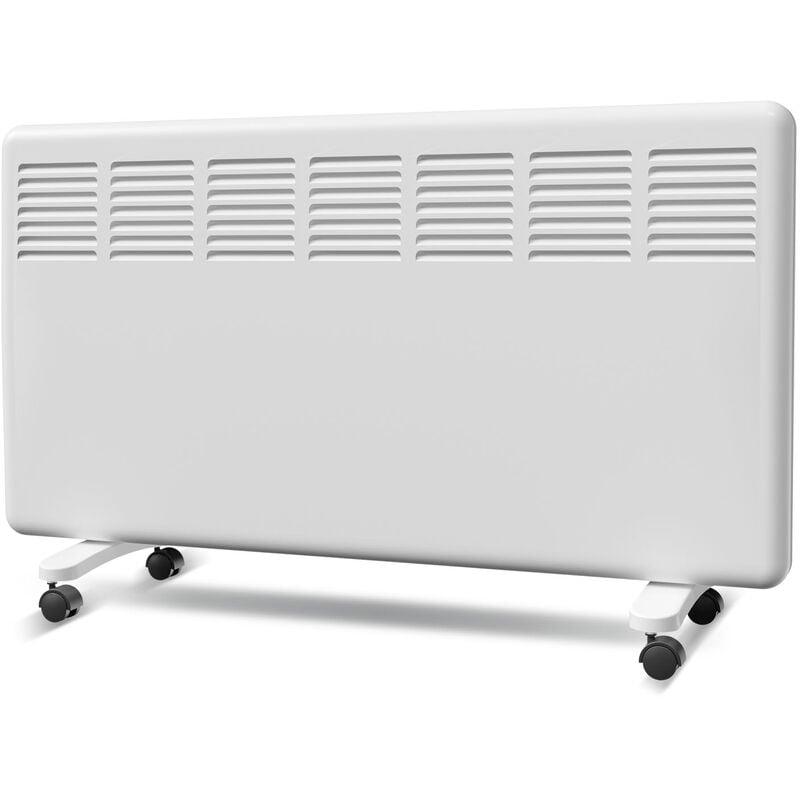Meykoers Radiateur convecteur électrique 2000W Blanc radiateur a inertie  Smart control - Fixé au mur ou Mobile