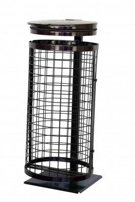 Corbeille urbaine grillagée - idéale plan Vigipirate - Hauteur 900 mm, Poids 37 kg, Maille 50x50 mm_0