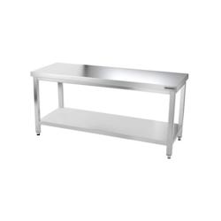 GGM Gastro Tables Inox de Travail Centrales Premium avec Etagère - Profondeur 600 mm - ATK186 - 4063326066644_0