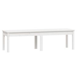 Helloshop26 - Banc de jardin meuble de patio d'extérieur terrasse à 2 places blanc 159,5 x 44 x 45 cm bois massif pin 02_0011780 - blanc 3000646447761_0