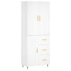 Helloshop26 - Buffet bahut commode armoire meuble de rangement organisateur cuisine salle de séjour salon haut 69,5 x 34 x 180 cm 02_0032604 - 300021_0