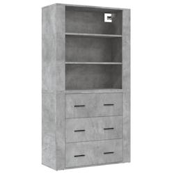 Helloshop26 - Buffet bahut commode armoire meuble de rangement organisateur cuisine salle de séjour salon haut bois d'ingénierie 02_0034726 - 300021_0