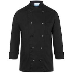 KARLOWSKY Veste de cuisine mixte, manches longues, noir, pressions, XL - XL noir 1000112139_0