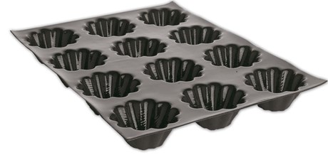 MOULE FLEXIPAN® 60 X 40 CM - 24 BRIOCHES CANNELÉES 8.1 CM