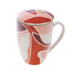 Mug filtre Elena -  Décoré Rond Grès Amadeus 12x9 cm - multicolore Grès 3520071937014_0